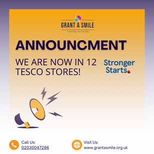 Grant A Smile CIC calls out for votes to get a share of Tesco’s Stronger Starts fund